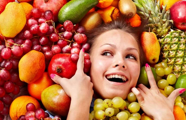 Eating fruits